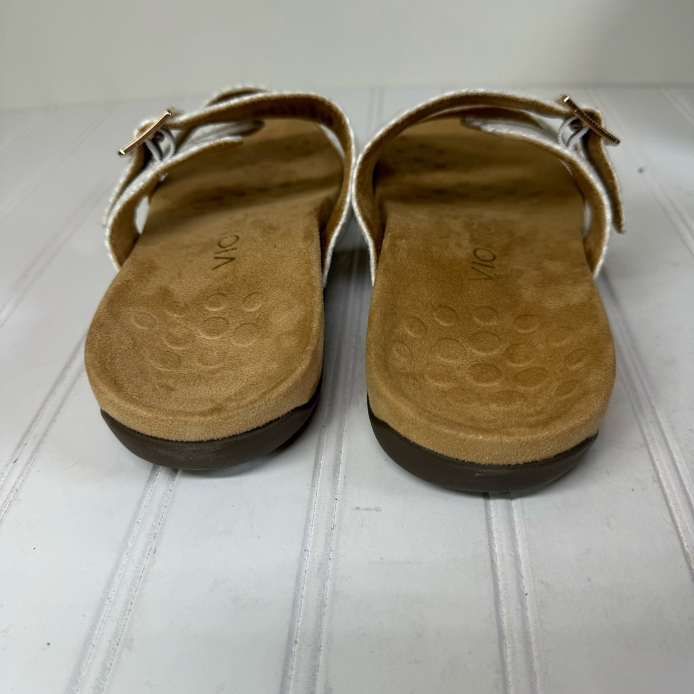 Vionic Skylar White Adjustable Slide Sandals - image 7